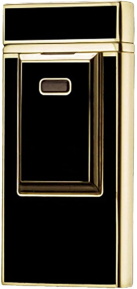 TOLEAD Windproof USB Charging Lighter Rechargeable Flameless Electronic Pulse Arc Lighter Ultra-Thin Cigarette Lighter Metal Novelty Torch Lighter No Gas Cigar Lighter Souvenir for Men Gentlemen