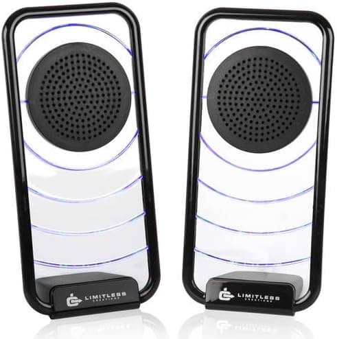 Illuminated USB Computer Speakers (Light UP) LED Light