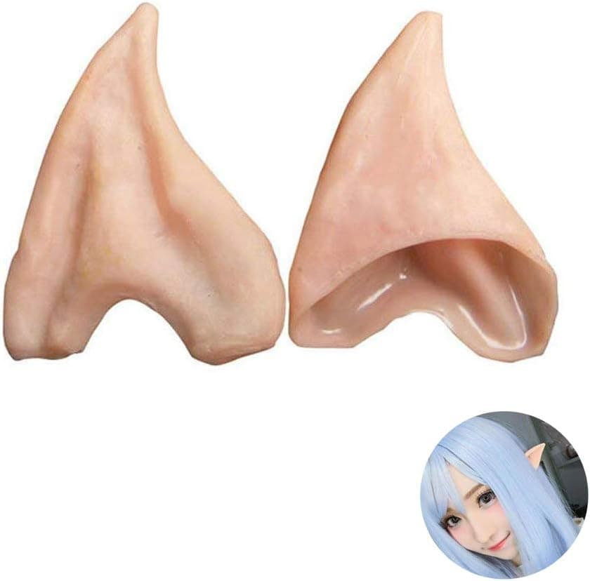 HOMEYA Elf Ears Halloween Cosplay Costumes Pointed Prosthetic Ear Tips (Short 3Pair)