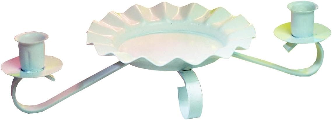 Hortense B. Hewitt Wedding Accessories Candle Stands, White Scalloped