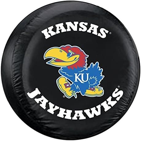 Fremont Die NCAA Kansas Spare Tire Cover, One Size, Multicolor