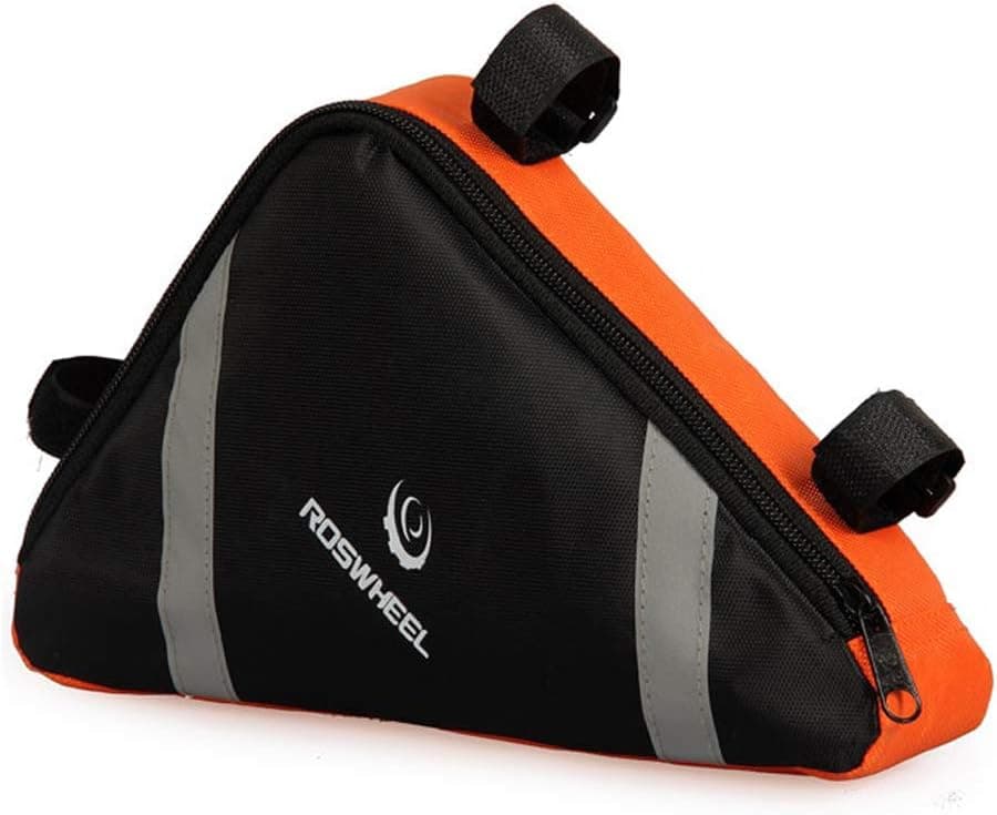traderplus Bicycle Triangle Frame Bag, Bike Strap-On Storage Pouch