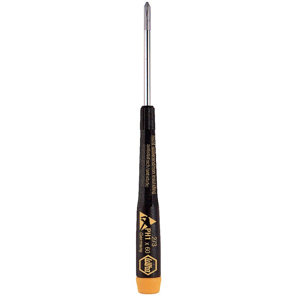 Wiha 27324 Phillips Screwdriver with Precision ESD Safe Dissipative Handle, 1 x 100mm