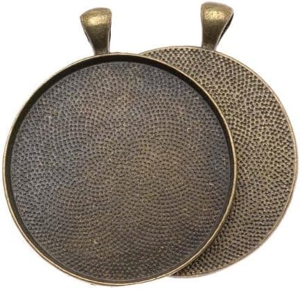Beadaholique Jewelry Pendant, Antiqued Brass