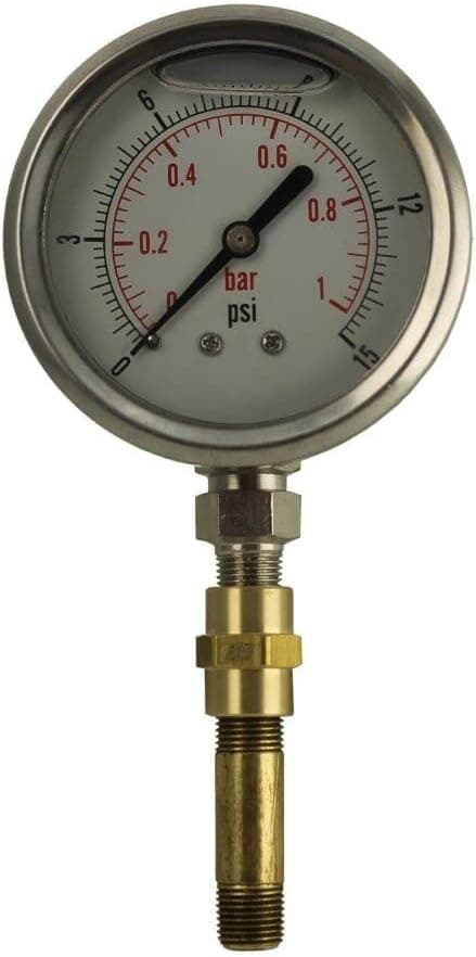 Kerosene Diesel Fired Heater Gauge HA1180 Glycerin Filled for DESA Reddy Master Heaters