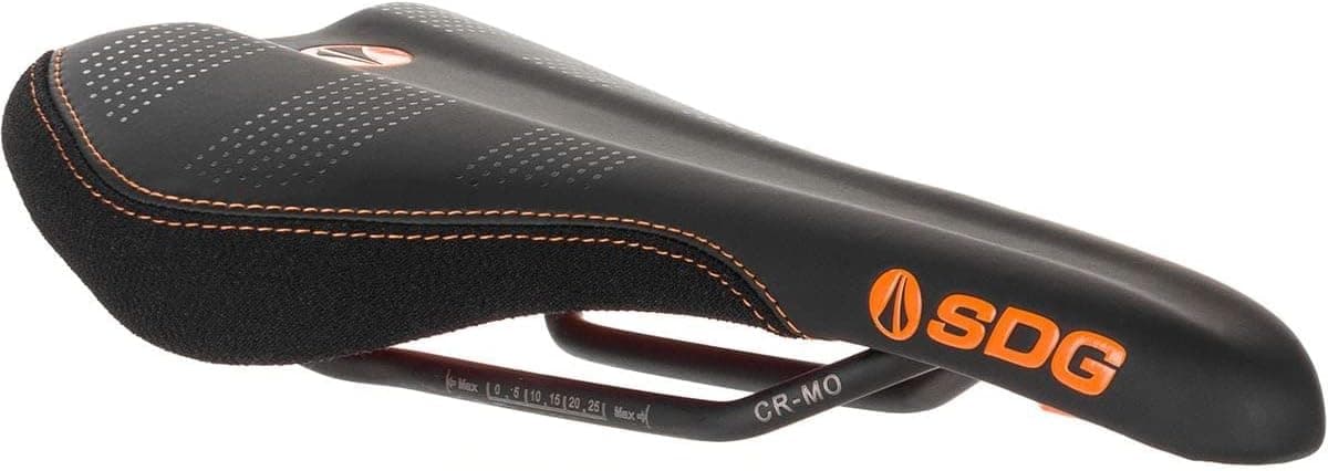 SDG Components Radar MTN Cro-Mo Saddle - Men's Black/Orange, 137mm