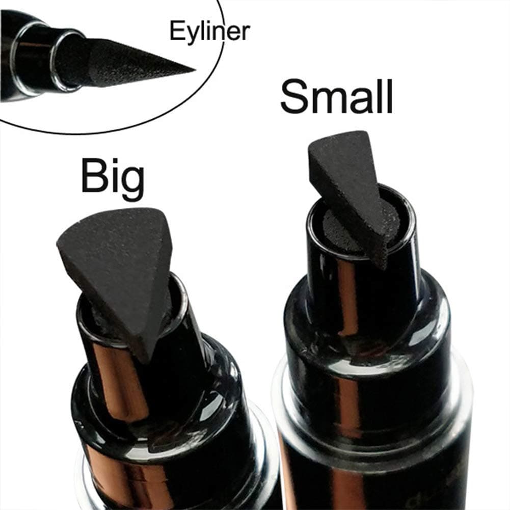 Winged Eyeliner Stamp-Perfect Wing Cat Eye Stamp, Long Lasting Liquid Eye Liner, Waterproof & Smudgeproof Makeup,Vamp Style Wing, 2 Wingliner Pens In A Pack (Big)