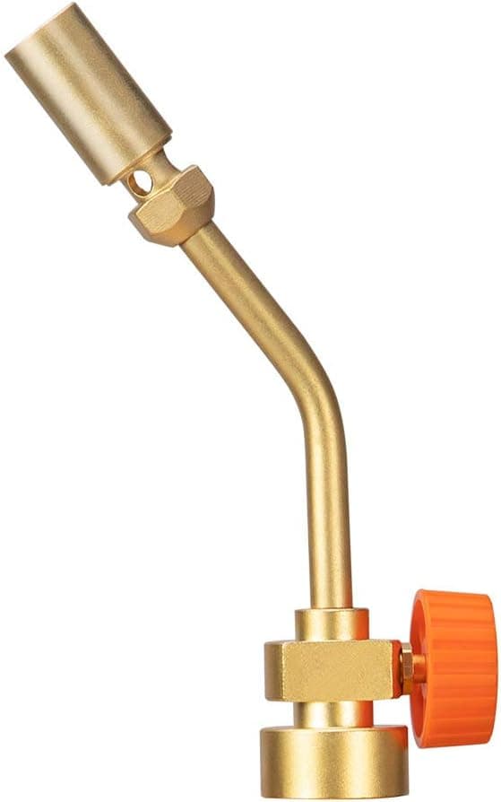 Brass Pencil Flame Propane Torch Head, Upgraded Solid Brass Propane Torch Tip Nozzle, Gas Welding Torch Kit Fuel by MAPP MAP Pro Propane CGA600 Cylinder Bottle