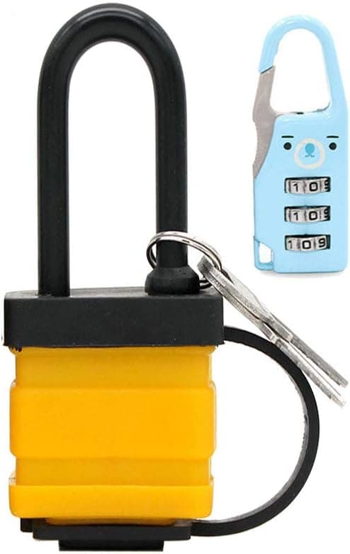 Heavy Duty Waterproof Security Padlocks Outdoor Pack of 1 Lock 2 Keys (Luggage Lock-Free) (1 PC)