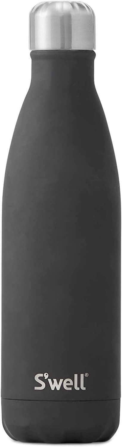 S'well Stainless Steel Water Bottle - 17 Fl Oz - Soft Touch Dusk - Triple-Layered Vacuum-Insulated Containers Keeps Drinks Cold for 36 Hours and Hot for 18 - BPA-Free - Perfect for the Go