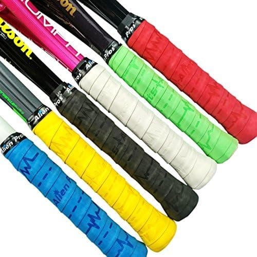 ALIEN PROS Tennis Racket Grip Tape (6 Grips) – Precut and Dry Feel Tennis Grip – Designer Tennis Overgrip Grip Tape Tennis Racket – Wrap Your Racquet for High Performance (6 Grips)