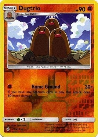 Dugtrio - 86/214 - Rare - Reverse Holo - Unbroken Bonds