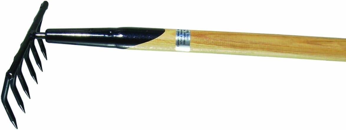 Down East 5-Foot Clam Scratch Rake, 6-Round Tooth