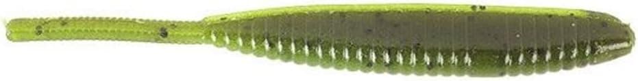 3.75" SHAD Shape Worm Green Pumpkin (10 Pack)