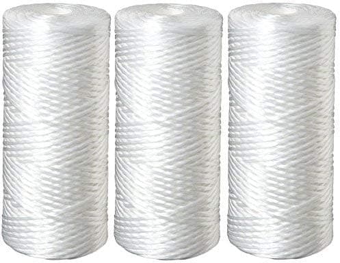 Three 5 Micron Polypropylene String Wound Water Filter Cartridges Compatible with 3M Aqua-Pure AP814 & Pentek WP5BB97P, WPX5BB97P, WP5BB975 by CFS