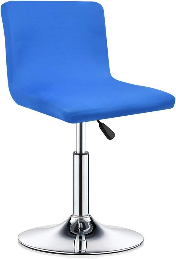Deisy Dee Stretch Chair Cover Slipcovers for Low Short Back Chair Bar Stool Chair C114 (RoyalBlue)