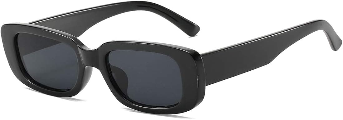 ENSARJOE Rectangle Sunglasses for Women Retro Fashion Sunglasses UV 400 Protection Square Frame Eyewear