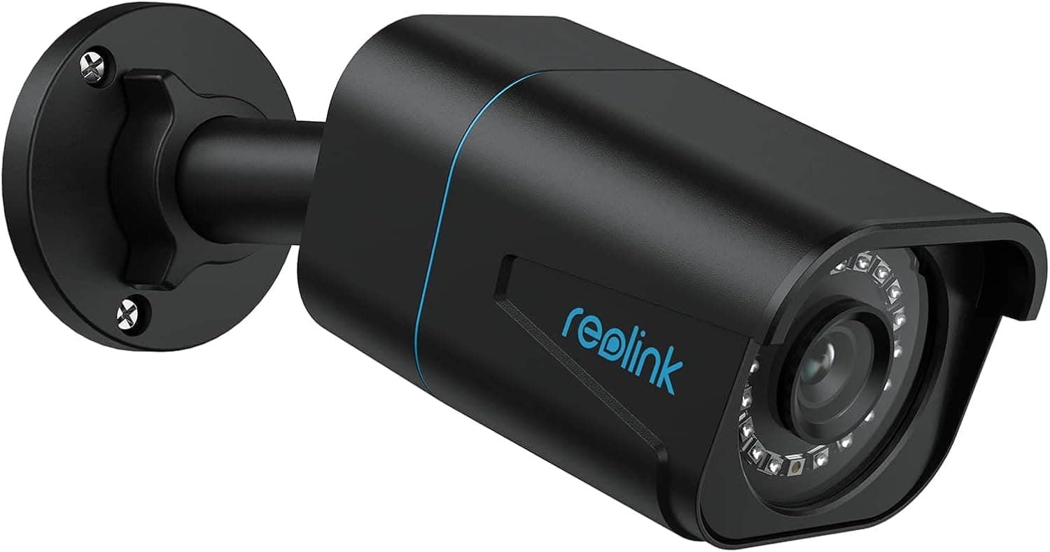 REOLINK 4K Security Camera Outdoor System, Surveillance IP PoE Camera with Human/Vehicle Detection, 100Ft 8MP IR Night Vision, Work with Smart Home, Timelapse, Up to 256GB SD Card, RLC-810A (Black) (Renewed)