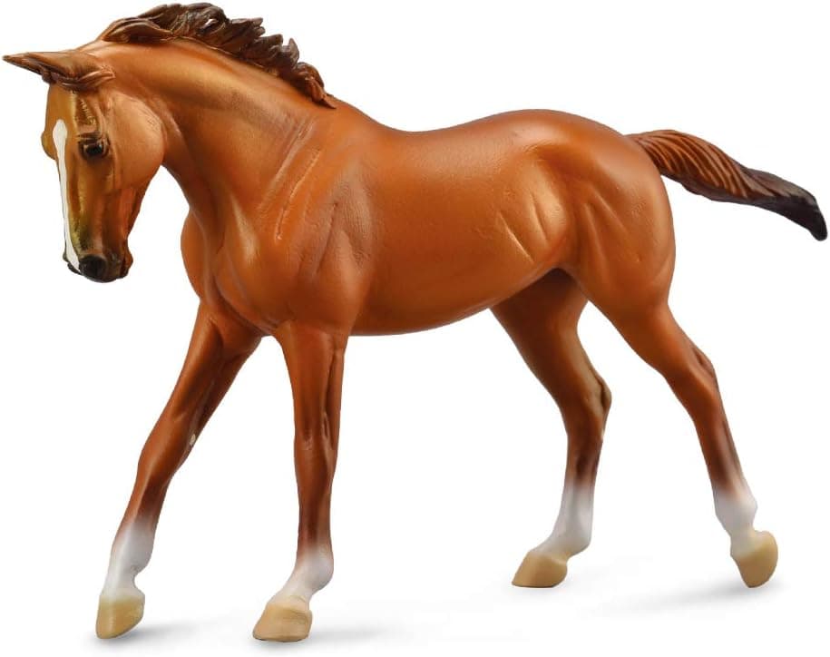 Collecta Thoroughbred Mare (1:12 Scale), Chestnut