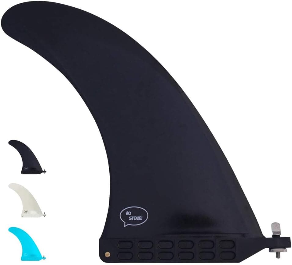 Ho Stevie! Longboard/SUP Center Fin + Free No-Tool Screw [Choose Size & Color]