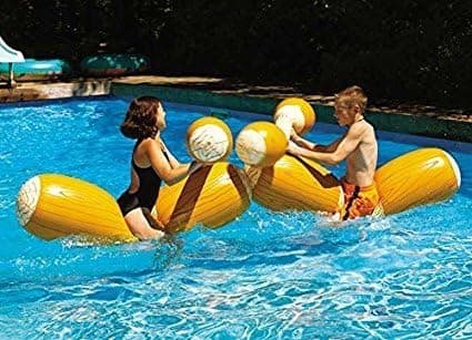 Swimline Log Flume Joust Set Action Inflatable for Swimming Pools (2 Set)