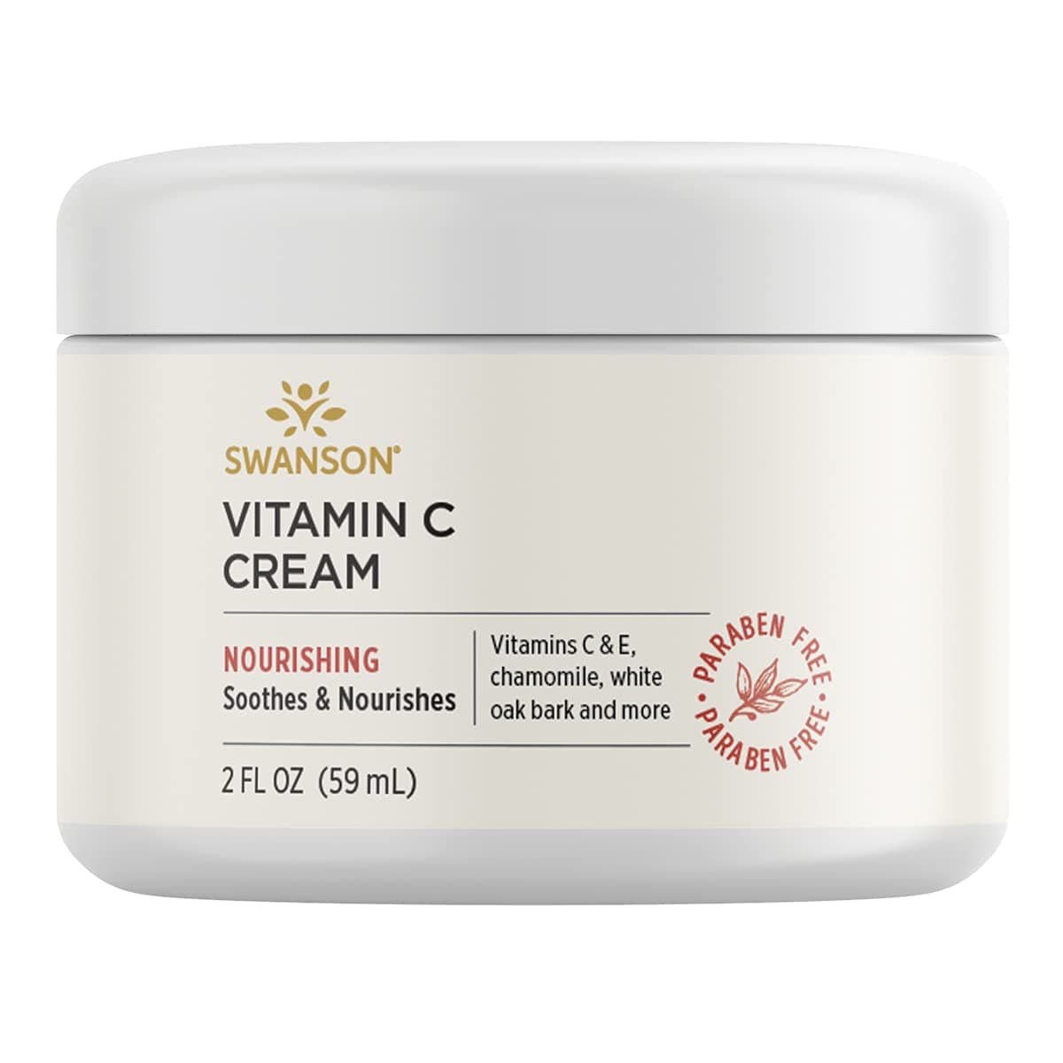 Swanson Vitamin C Cream 2 fl Ounce (59 ml) Cream