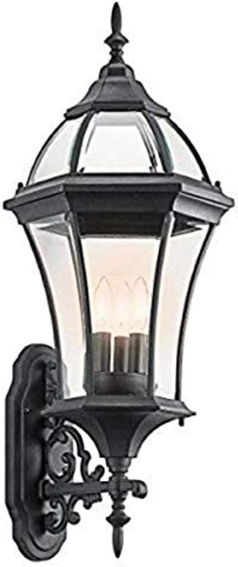 Kichler 49185BK Townhouse Outdoor Wall 3-Light, Black