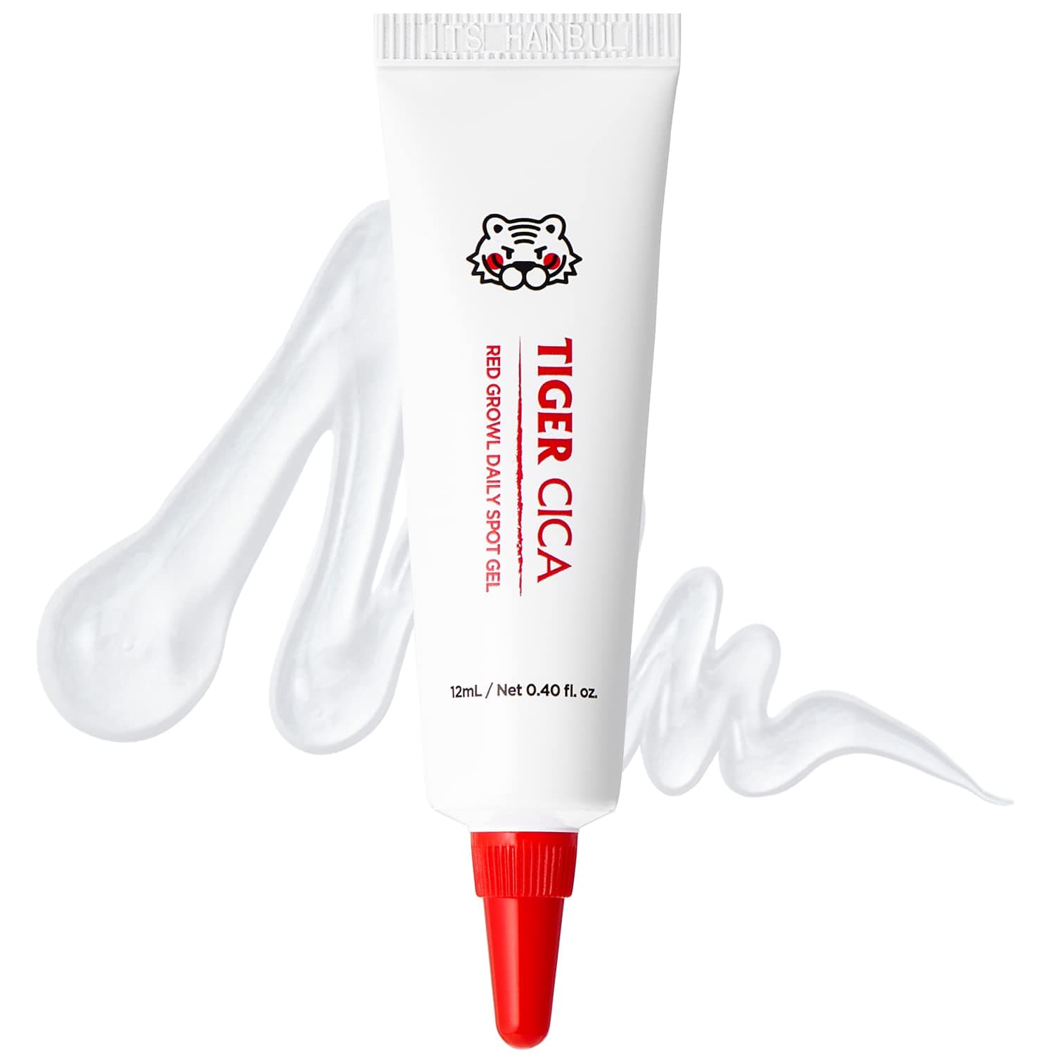 It'S SKIN Tiger Cica Red Growl Daily Spot Gel – Intensive Soothing Spot Treatment Gel - Anti-Redness Solution for Sensitive Skin - Portable Face Lotion for Instant Calming, 0.4 fl.oz.