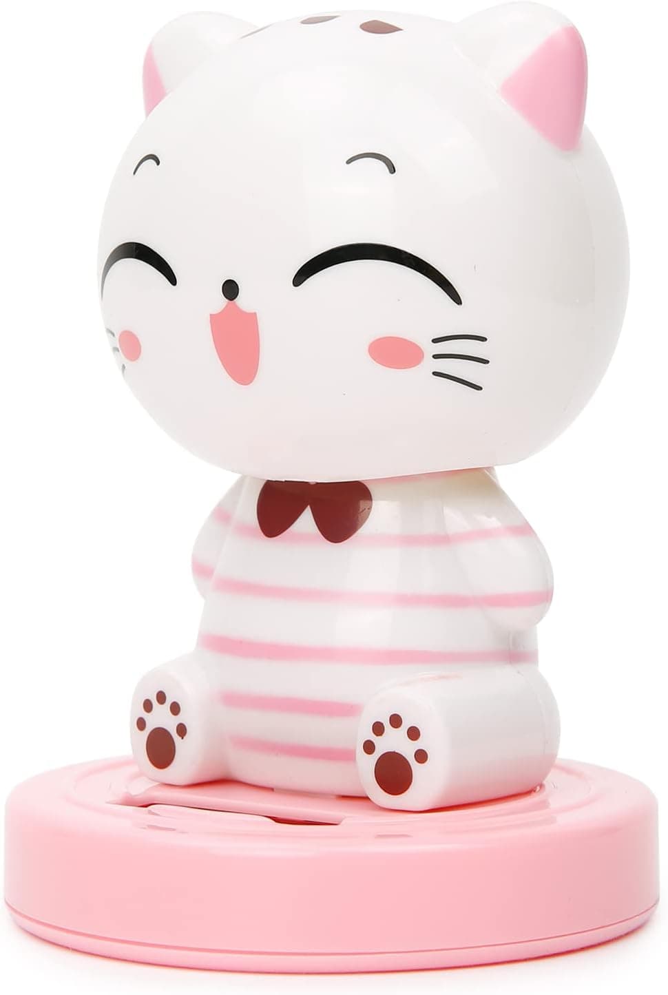 YGMONER Bobbleheads Cat Decorations Car Dashboard Dancer High 3.7" Solar Powered Shaking Toy