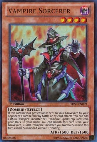 YU-GI-OH! - Vampire Sorcerer (SHSP-EN029) - Shadow Specters - Unlimited Edition - Ultra Rare