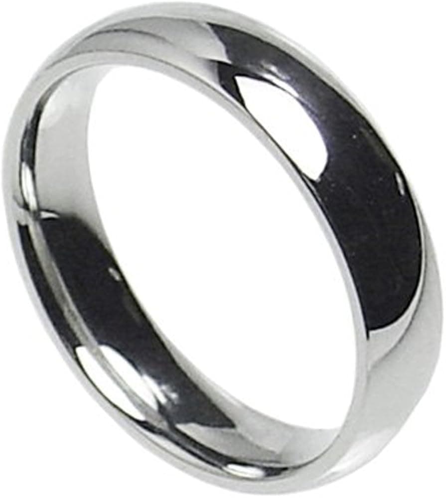 6mm Stainless Steel Comfort Fit Plain Wedding Band Ring Size 5-14