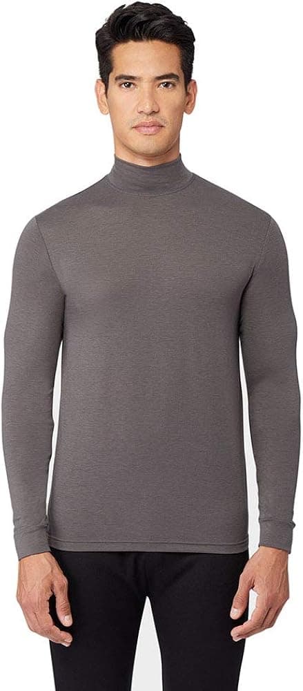 Mens Light-Weight Baselayer Mock Neck Top