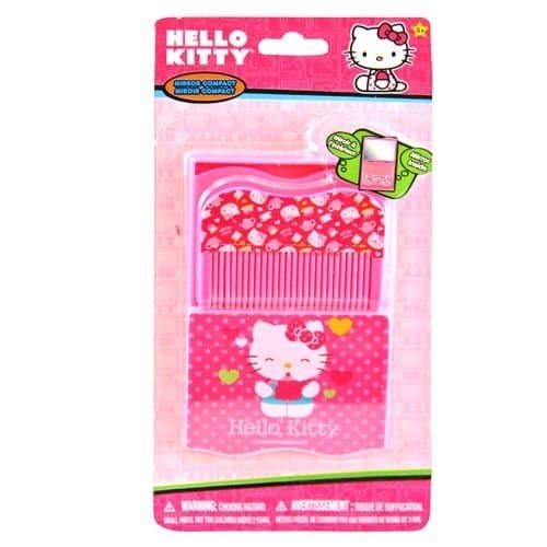 Hello Kitty Compact Mirror & Comb Set