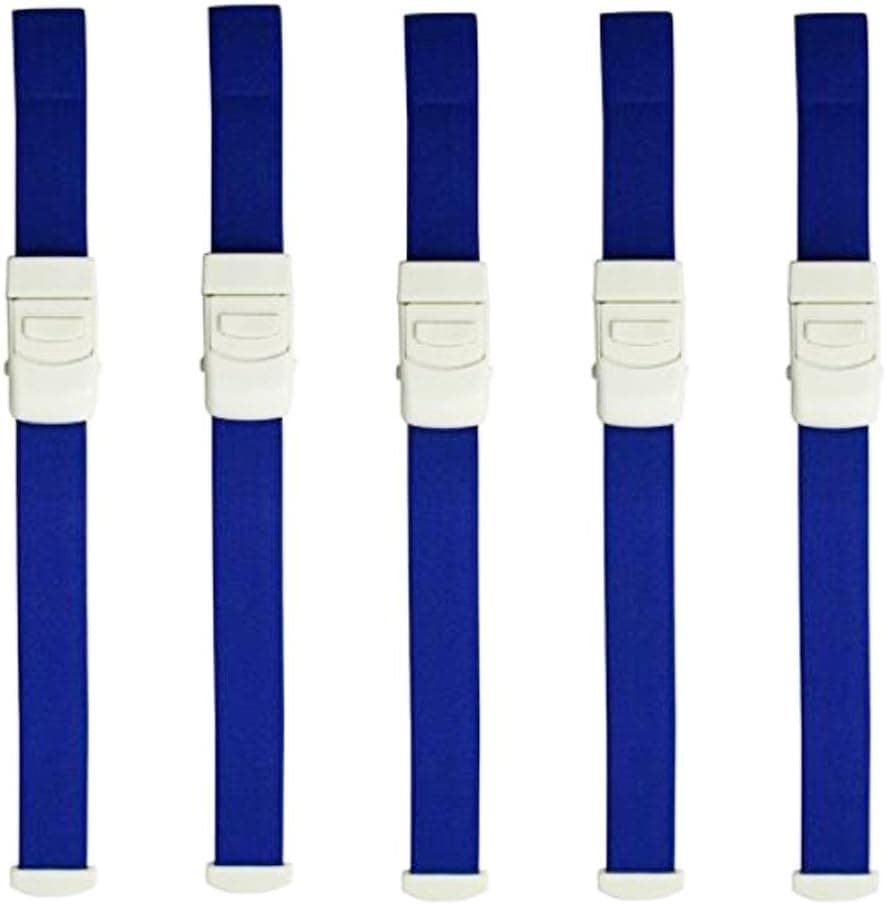 Zaptex Buckle Tourniquet First Aid Quick Release Medical Emergency Pack of 5 (Blue)