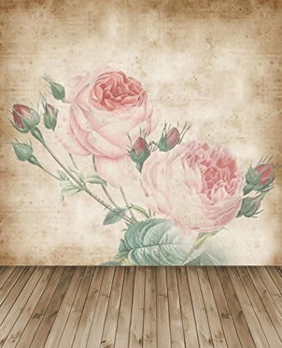 LFEEY New Fashion Vinyl Thin Backdrop 3x5ft Photography Background, Brick Wall Flower Theme,Attractive Backdrop,1(W)x1.5(H)m For Photo Studio Props,Foldable And Reusable,Customized Sizes Available