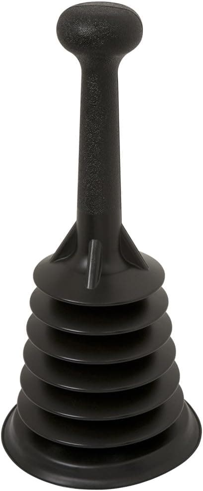 Plumb Craft 11 1/2" Universal Powerful Mini Home Plunger, Black (1 Pack)