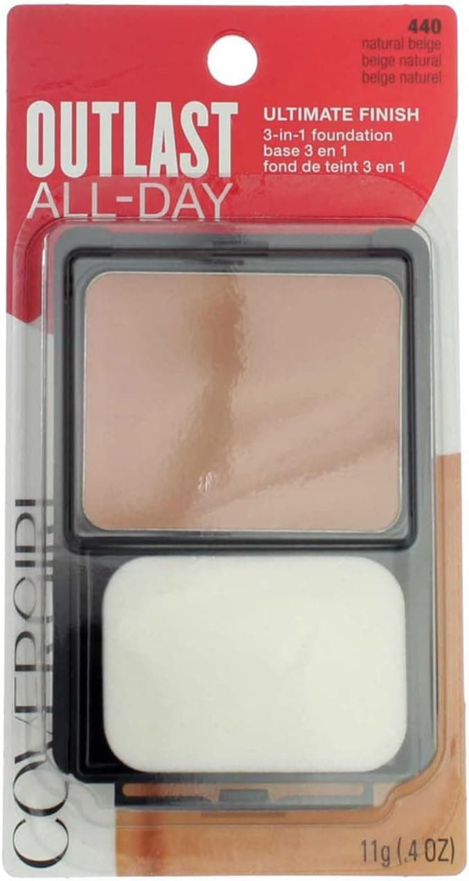 CoverGirl Ultimate Finish Liquid Powder MakeUp, Natural Beige 440 - Pack of 2