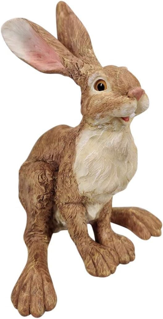 Boulevard East Concepts Bunny Rabbit Sitting Statue Sculpture Figurine Decoration – Bunny Lover Gifts, Rabbit Decor