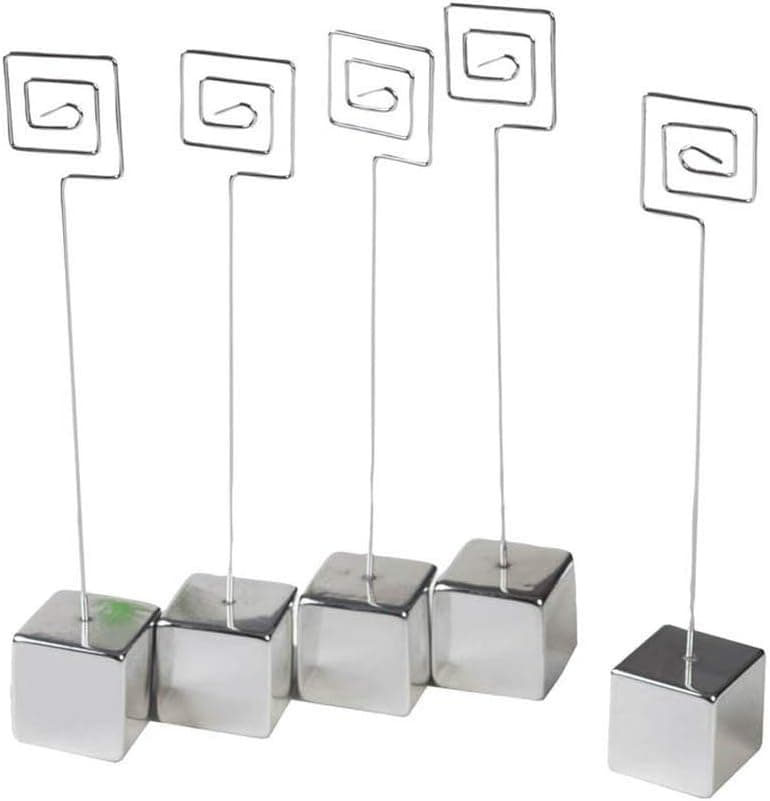 Darice VL41230 Wire Square Base Place Card Holder, 5-Pack