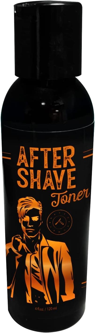 Solomon Aftershave Bracing & Cooling Toner - Naked Armor After Shave Toner - 4 fl oz Organic Aftershave & Toner, Mens Aftershave That Cools and Refreshes Skin After Shaving, Made in USA, Great Gift