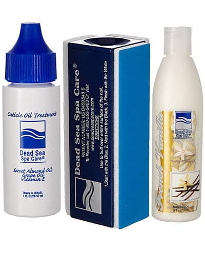 Dead Sea Spa Care Manicure Nail Care Kit French Vanilla Lotion