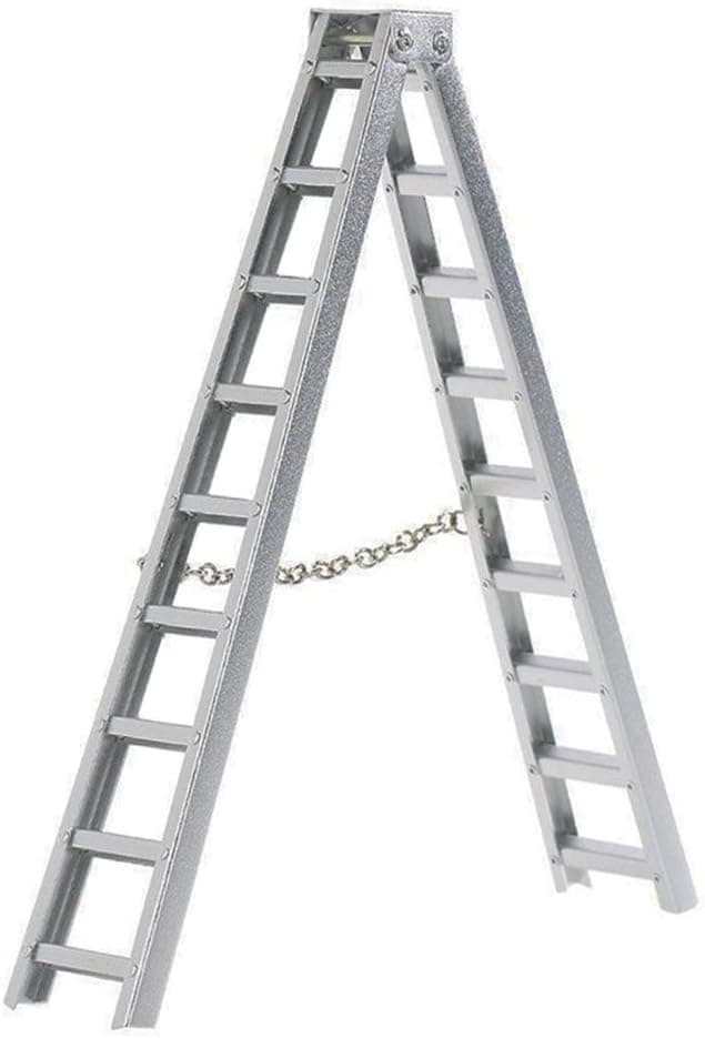 LAFEINA 1:10 RC Rock Crawler Accessories 150mm Aluminum Mini Ladder Tools for Tamiya CC01 Axial SCX10 D90 D110 RC Truck Car Decor Parts