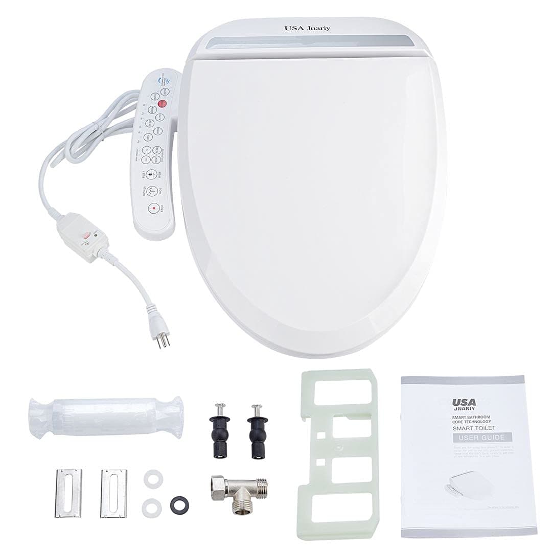 USA Jnariy Smart Bidet Toilet Seat with Self Cleansing Warm, Hybrid Heating, Deodorizer Bidet Toilet Seat, 510-02 Electronics Bidet