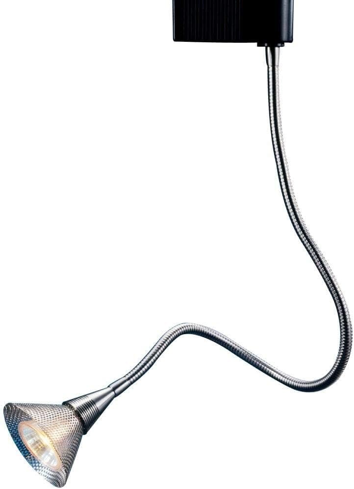 PLC Lighting TR40 SN Flexxi Collection Track Lighting 1 Light Sconce, Satin Nickel