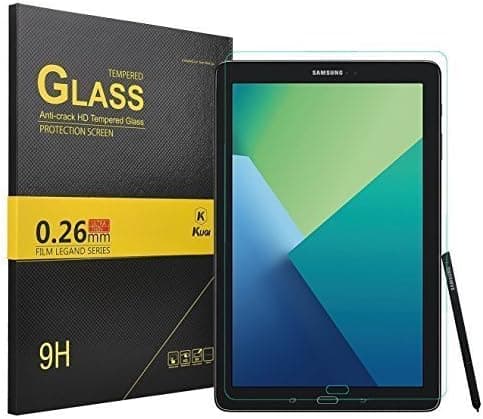 KuGi Galaxy Tab A 10.1 with S pen Screen Protector ,9H Hardness HD clear Tempered Glass Screen Protector for Samsung Galaxy Tab A 10.1 with S pen P580 tablet (Clear)