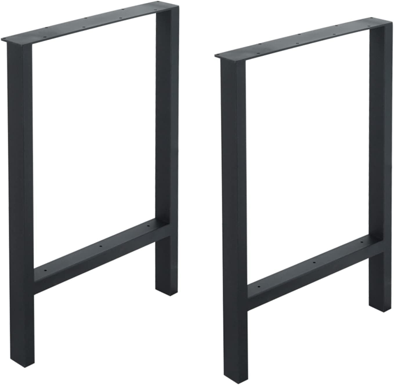 FURVOKIA 1-Pair Industrial Rustic H Type Metal Legs,DIY Decor Storage Shelf Legs,Furniture Table Legs,Coffee Dining Tables&End Table Legs&Bench Legs(Only Legs 28" Tall X 19.7" Wide,Without Board)
