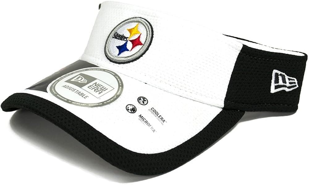 Pittsburgh Steelers New Era NFL 2015 Training Sideline Performance Visor - White