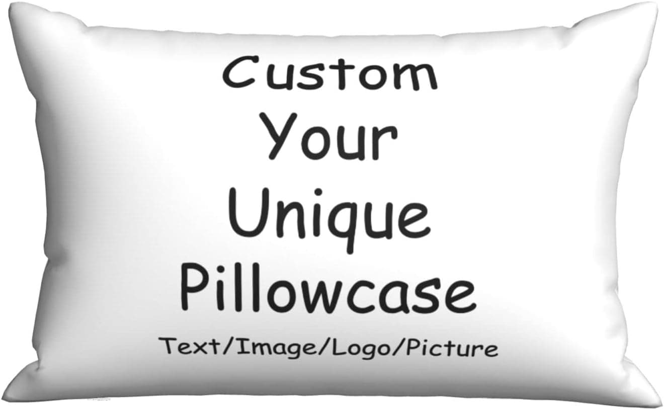 Custom Personalized Design Pillowcase with Any Picture and Text Wedding Keepsake Throw Pillow Gifts