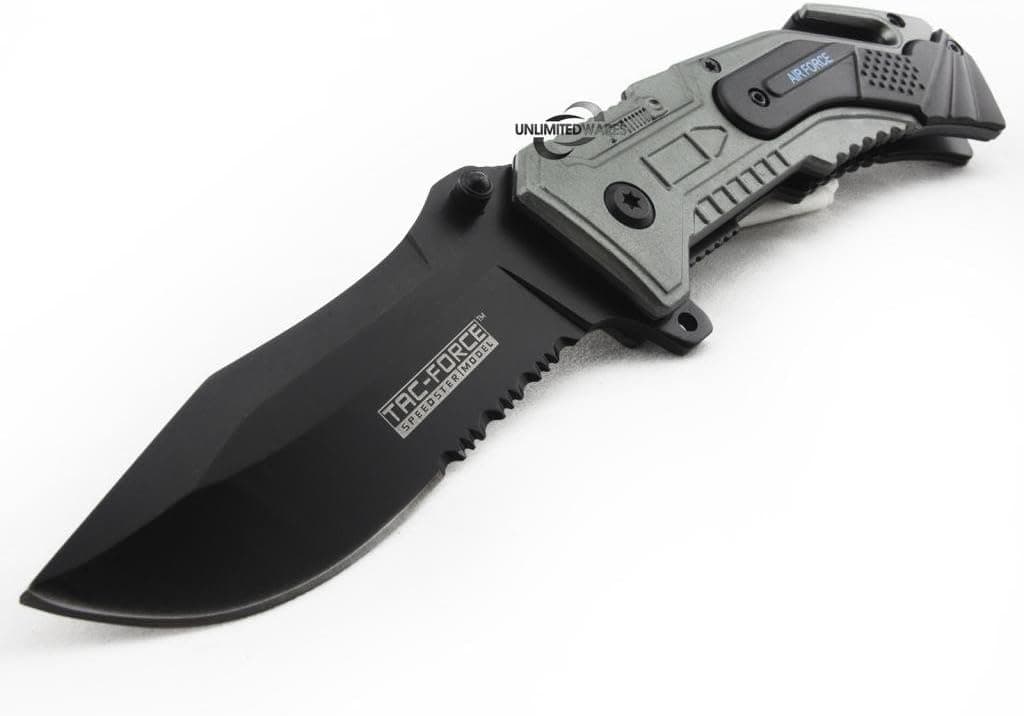Unlimited Wares Air Force Tactical Assisted Opening Folding Knife 4.5-Inch Closed
