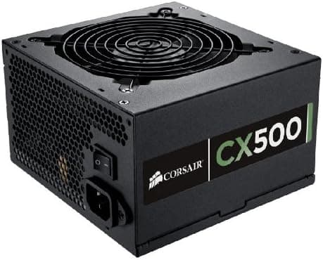 Corsair Builder Series CX V2 500-Watt 80 Plus Certified Power Supply Compatible with Intel and AMD Platforms ATX 600 CMPSU-500CXV2